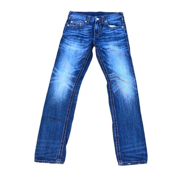 True Religion Jeans Size 31 SKINNY Blue - Picture 6 of 10